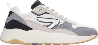 HUB Hub Glide S43 Wit/Sea Ice/Off Wh-Milky Gum - Heren - Sneakers - Blauw - 42 EU - Leer - Schoenen