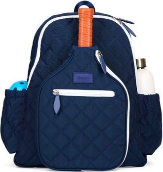 Ame & Lulu Pickleball Time Backpack in Quilted Navy/white at Nordstrom
