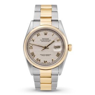 Rolex Pre-owned Rolex Datejust Automatic Chronometer White Dial Unisex Watch 16203 WRO