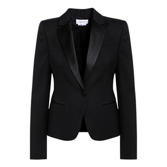 Alexander McQueen Blazers, female, Black, S, Single-Breasted Jacket
