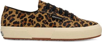 Superga leopard-print lace-up sneakers - Brown