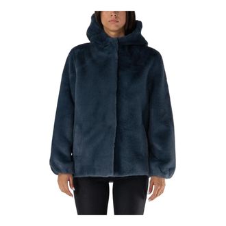 Betta Corradi Faux Fur & Shearling Jackets, female, Blue, L, Faux Fur Shearling Jackets ORS Style