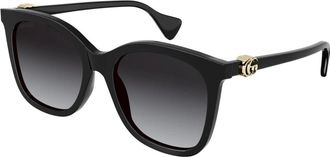 Gucci Butterfly Zonnebril - unisex - Zonnebrillen - Zwart - 55 MM - Accessoires