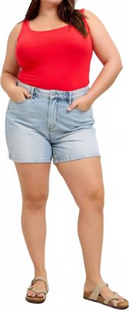 Judy Blue High Waist Rigid Magic Denim Shorts Plus In Blue