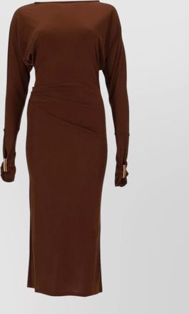 Max Mara draped midi dress