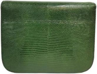 Celine Pre-owned Vintage Cross Body Tas - Dames - Vintage Schoudertas - Groen - ONE Size - Leer - Vintage