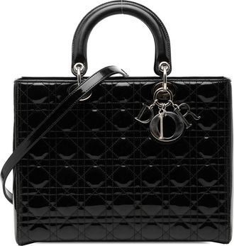 Dior Pre-owned Dior Large Patent Cannage Lady Dior Ladies 6VF7SS67695YK58Y
