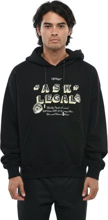 Off-white Black Graphic Print Hoodie
