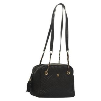 Bally Pre-owned Leren Schoudertas - Dames - Vintage Schoudertas - Zwart - ONE Size - Leer - Vintage