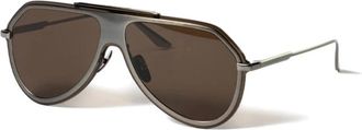 Dolce & Gabbana Sunglasses, male, Gray, ONE SIZE, Brown Sunglasses Metal Stainless Steel