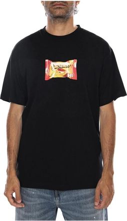 Carhartt Work in Progress Tops, Heren, Zwart, XL, Katoen, S/S Road Side Snack T-Shirt