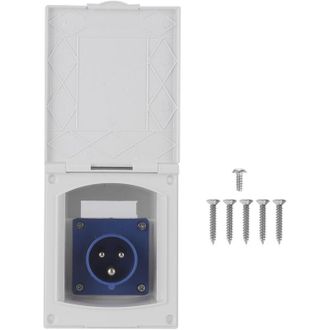 OEM Toma De Corriente Impermeable De 220v-240v Y 16a - F&aacute;cil Instalaci&oacute;n Para Autocaravanas Y Remolques - Componentes De Cobre Puro Para Una &Oacute;ptima Conduc
