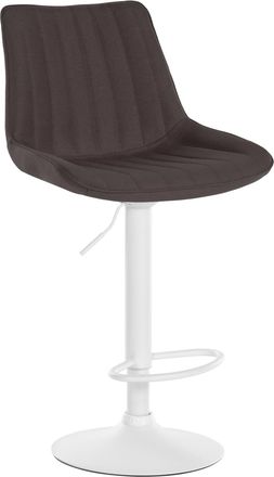 Clp Taburete de bar regulable y giratorio en Tela Gris topo