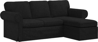 vidaXL Sof&aacute; Negro 195 X 138 X 80 Cm Tela Vidaxl