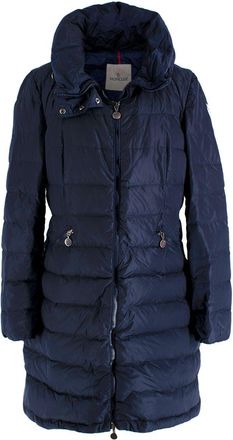 Moncler Navy Flammette Long Down Puffer Coat Size XL