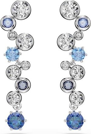 Swarovski Constella Rhodium Plated Crystal Drop Earrings