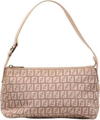 Fendi Pre-owned Fendi Zucchino Canvas Pochette Ladies Y3UX8Z5HPMDCE7D6