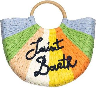 MC2 Saint Barth Straw Bag With Round Handle Greta