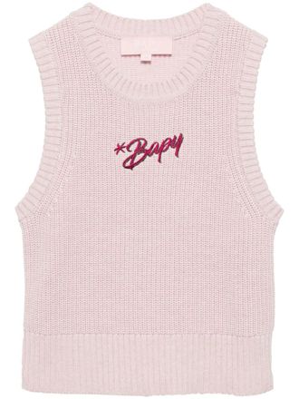 Bapy by A Bathing Ape Top con ricamo - Rosa