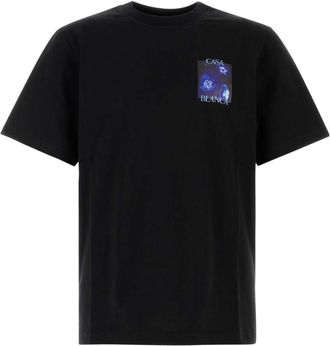 Casablanca Black Crew Neck T-Shirt