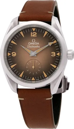Omega Pre-owned Omega Seamaster Railmaster Chronograph Automatic Brown Dial Mens Watch 235.12.38.20.13.001
