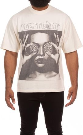 Icecream These Eyes Graphic T-Shirt in Antique White at Nordstrom, Size Xx-Large