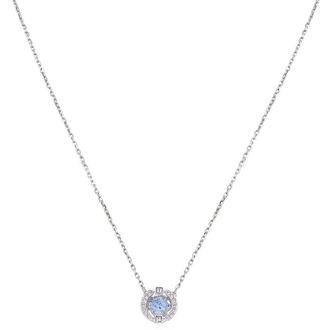 Swarovski Ladies Rhodium Plated Sparkling Dance Necklace