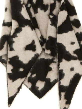 Guest In Residence Brushed Cashmere Cowhide Scarf - Black