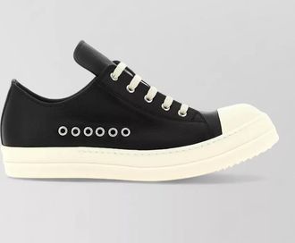 Rick Owens leather low-top sneakers