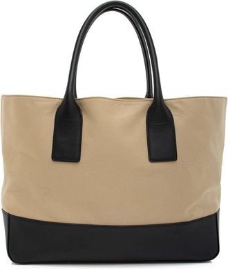 Bottega Veneta Brown Calfskin Two-Tone Tote (Authentic Pre-Loved)