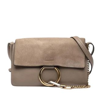 Chlo&eacute; Pre-owned Faye Crossbody - Dames - Pre-owned - Bruin - Maat: ONE Size Leer