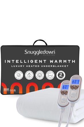 Snuggledown Intelligent Warmth Supreme Comfort Electric Underblanket in White | Size: King