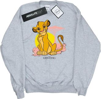 Disney Dames/Dames The Lion King Simba Pastel Sweatshirt (Sportgrijs)