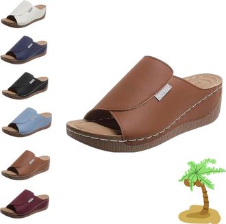 Generic VivaStep Sandals - Vivastep Womens Orthopedic Comfort Sandals, Ergonomic & Non-Slip Sandal for Pain Relief (Brown,6.5)