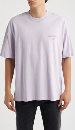 AllSaints Xander Crewneck T-Shirt in Parma Purple at Nordstrom, Size Xx-Large