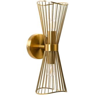 Beliani Wall Lamp PARADA Metal Gold