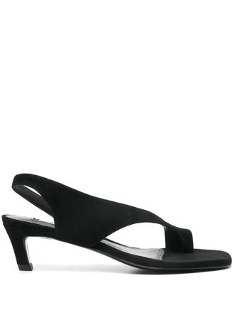 Toteme 45mm suede sandals - Black