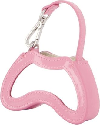 Diesel Womens Play Charm Synthetic Leather Pink Faux Accessories Charms