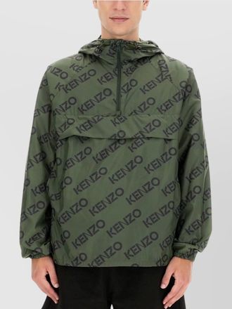 Kenzo monogram hooded windbreaker jacket