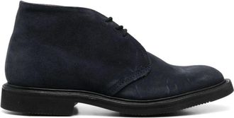 Trickers Navy Eco Buck Gumlite Sole - Heren - Veterlaarzen - Blauw - 41 EU - Schoenen