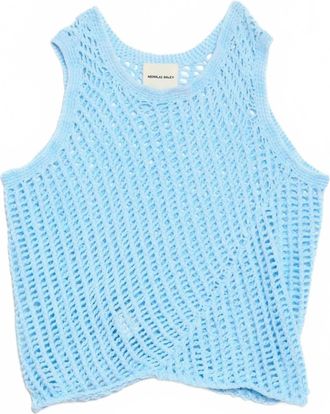 Nicholas Daley Womens Knitted Vest In Blue