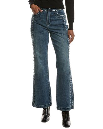 Avec Les Filles Persano Studded Wide Leg Jean