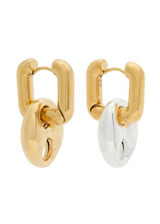 Timeless Pearly Léonie Mismatched 24kt Gold-plated Hoop Earrings - One Size