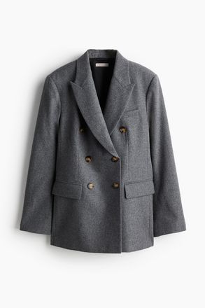 H&M Zweireihiger Blazer - Grau