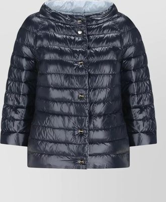 Herno short padded coat three quarter sleeves