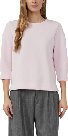 s.Oliver Sweatshirt S.OLIVER, Damen, Gr. 34, rose, Sweatware, Obermaterial: 47% Modal, 41% Polyester, 12% Elasthan, unifarben, bequem h&uuml;ftbedeckend, Rundhals, 