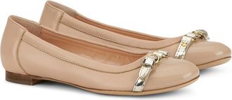 AGL Monika Cap Toe Ballet Flat in Basi-Ghib-Gold at Nordstrom, Size 40.5