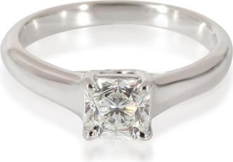 Tiffany & Co. Pre-Owned Tiffany & Co. Lucida Diamond Engagement Ring in Platinum G VVS2 0.63 CTW