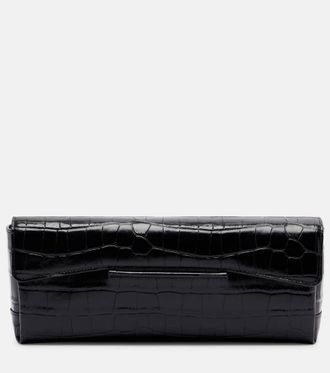 Toteme T-Clutch Small croc-effect leather clutch