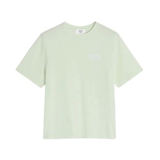 Maison Kitsuné T-Shirts, female, Green, S, Comfortable Handwriting T-shirt